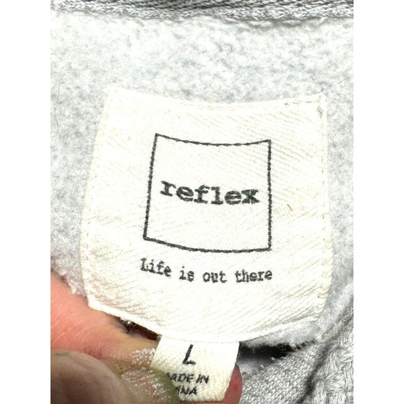 Reflex Brand Hoodie Gray Size Large - Picture 3 of 6